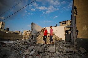 Israeli Strikes Aftermath - Gaza