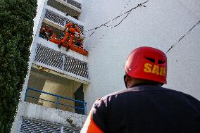 Simulation Of Earthquake Evacuation Due To Sesar Lembang In Bandung