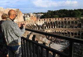 Inauguration Of A Panoramic Elevator At The Colosseum - Rome