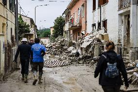 The Flood Damage In Faenza In Emilia Romagna