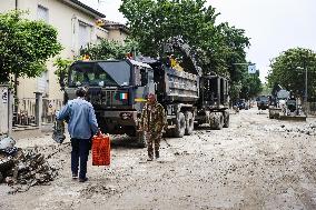 The Flood Damage In Faenza In Emilia Romagna