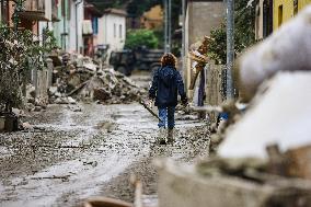 The Flood Damage In Faenza In Emilia Romagna