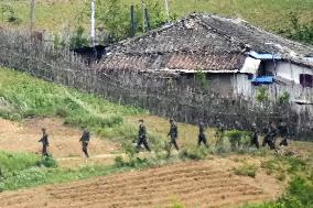 N. Korean border area with China