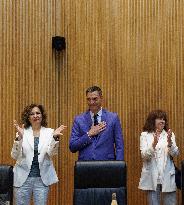 Sanchez Meets Socialist Parliamentarians - Madrid