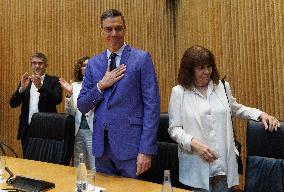 Sanchez Meets Socialist Parliamentarians - Madrid