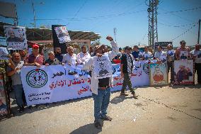 Demonstration In Support Of The Prisoner Walid Daqqa - Gaza