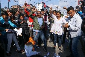 Protest Against India In Nepal