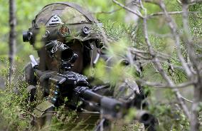 Finnish Army field training exercise Sapeli 23 Porvoo, Finland