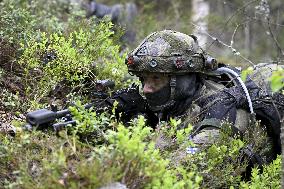 Finnish Army field training exercise Sapeli 23 Porvoo, Finland