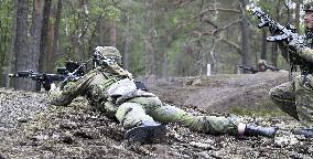 Finnish Army field training exercise Sapeli 23 Porvoo, Finland