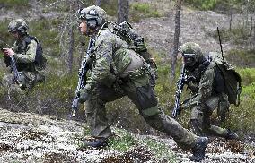 Finnish Army field training exercise Sapeli 23 Porvoo, Finland