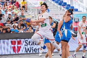 (SP)AUSTRIA-VIENNA-3X3 BASKETBALL-FIBA WORLD CUP-WOMEN-CHN VS ISR