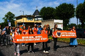 Nationwide Demonstration For Supporting Last Generation Climate Group In Cologne