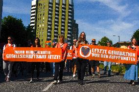 Nationwide Demonstration For Supporting Last Generation Climate Group In Cologne