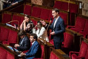 Debate In The French Parliament On The Military Planning Act