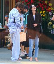 Meadow Walker with her husband out in New York