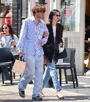 Meadow Walker with her husband out in New York