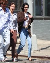 Meadow Walker with her husband out in New York