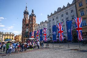 Tribute To King Charles III Coronation In Krakow, Poland