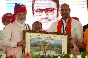PM Modi Addresses Public Meeting In Ajmer - India