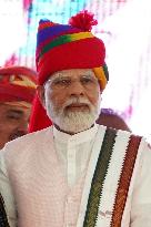 PM Modi Addresses Public Meeting In Ajmer - India