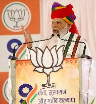 PM Modi Addresses Public Meeting In Ajmer - India
