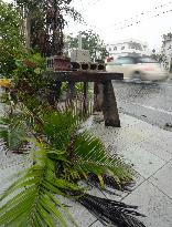 Typhoon Mawar hits Okinawa