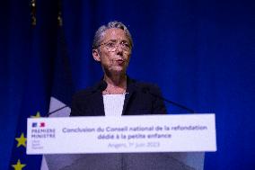 Elisabeth Borne At National Refoundation Council Dedicated To Early Childhood - Angers