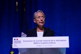 Elisabeth Borne At National Refoundation Council Dedicated To Early Childhood - Angers