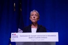 Elisabeth Borne At National Refoundation Council Dedicated To Early Childhood - Angers