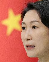 Chinese Foreign Ministry spokeswoman