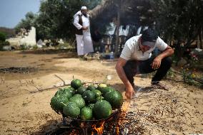 Gaza Strip's Palestinians Polarized By Unorthodox Watermelon Delicacy