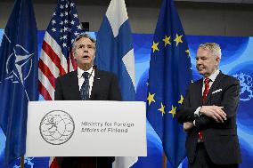 US Secretary of State Antony Blinken visiting Helsinki