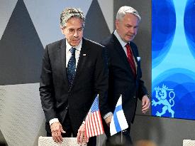 US Secretary of State Antony Blinken visiting Helsinki