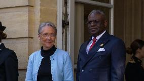 Pm Borne Receives Congo PM Makosso In Paris