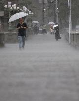Heavy rain in western Japan