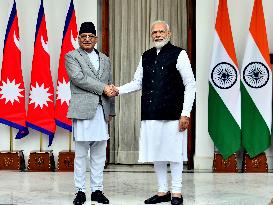 INDIA-NEW DELHI-NEPAL PRIME MINISTER-MEETING