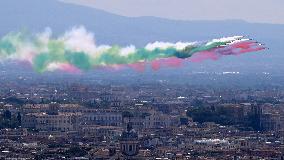 ITALY-ROME--NATIONAL DAY-FLYOVER