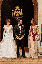 Queen Rania At Her Sons Royal Wedding - Amman