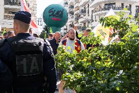 Union Rally At SNCF Fret Headquarters - Paris
