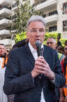 Union Rally At SNCF Fret Headquarters - Paris