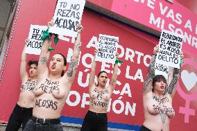 FEMEN Activists Stage Abortion Law Protest
