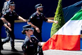 The Parade For The 77th Italian Republic Day