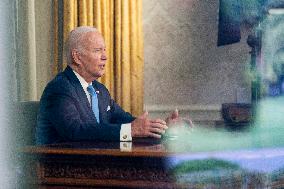 President Joe Biden Addressess the Nation on the Debt Limit Bill in the Oval Office