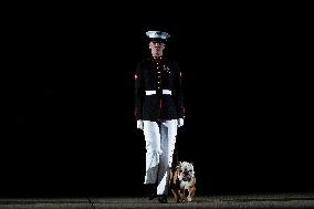 President Joe Biden Attends Friday Evening Marine Parade in Washington, DC