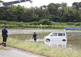 Heavy rain in Japan