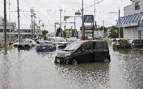 Heavy rain in Japan