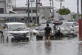 Heavy rain in Japan