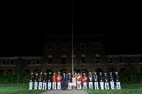 President Joe Biden Attends Friday Evening Marine Parade in Washington, DC