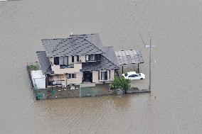 Heavy rain in Japan